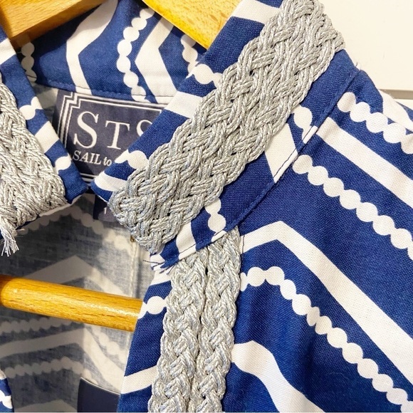 NWTs Sail to Sable | Cotton Braided Detail Cotton Tunic Dress Size 1 (Small) - Picture 6 of 11